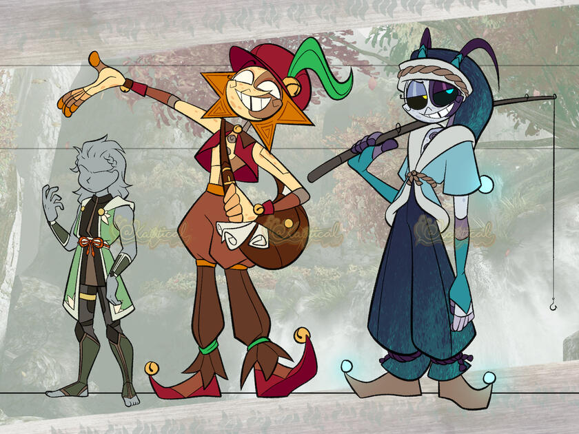 Monster Hunter AU (Y/N, Sun, and Moon)