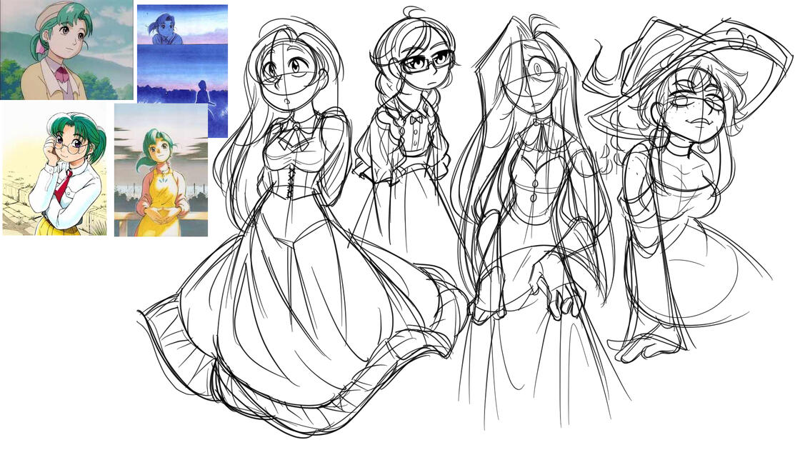 dark cottagecore concept art + style guide